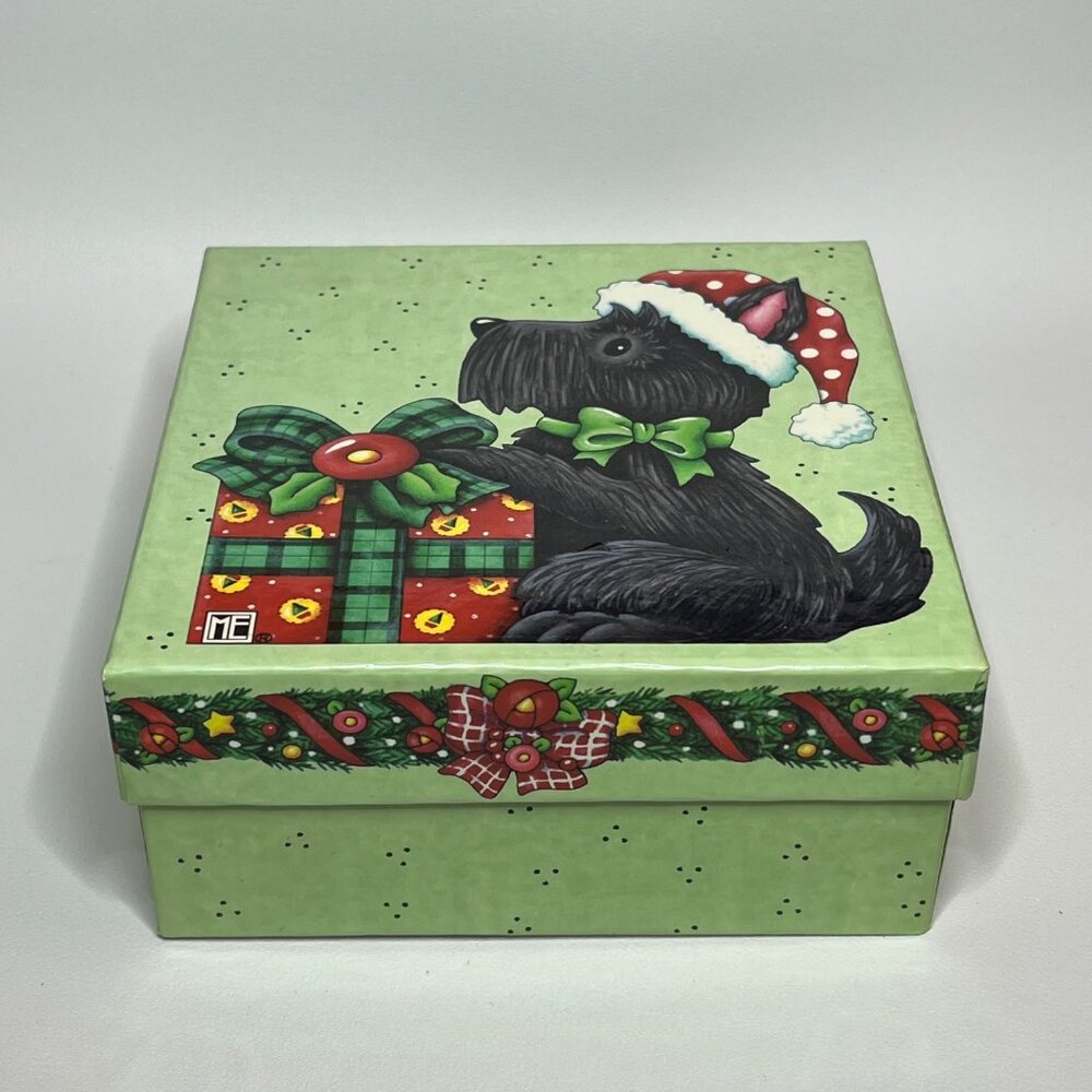 Mary Engelbreit Scottie Christmas Decorative Mini Plates - Picture 12 of 14